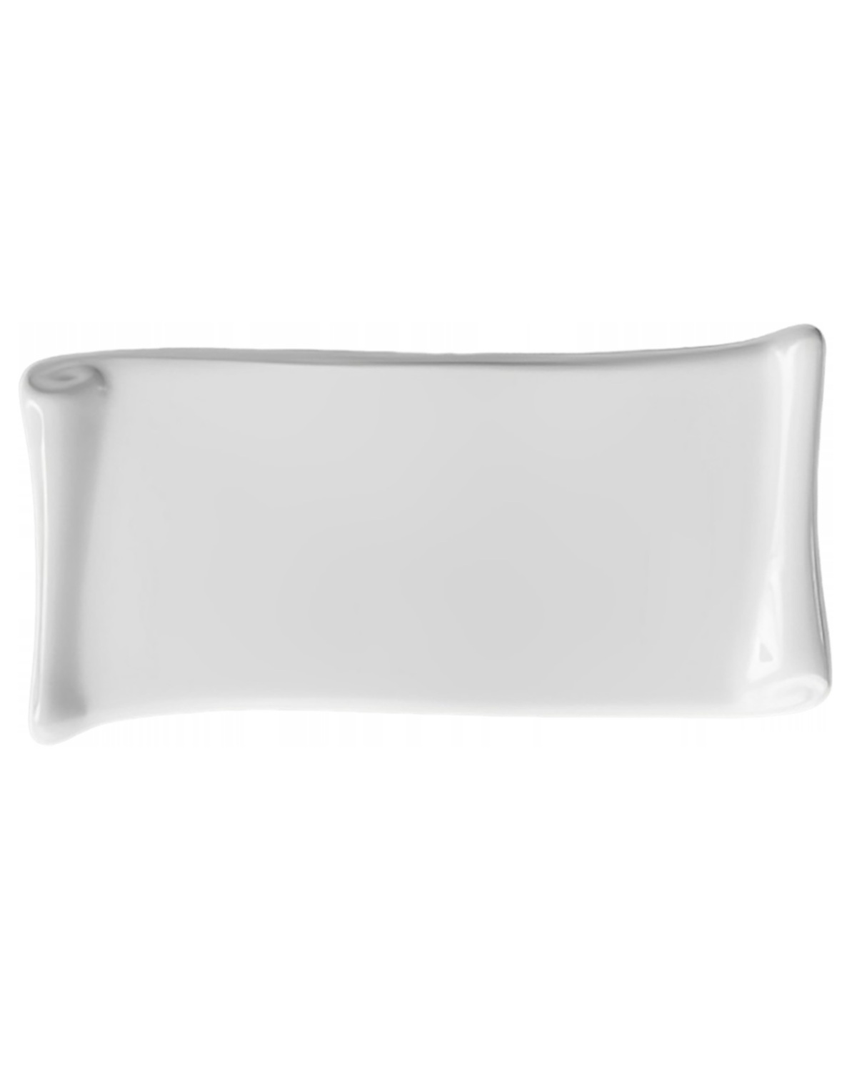 Porcelain parchment scroll varius sizes, white Color