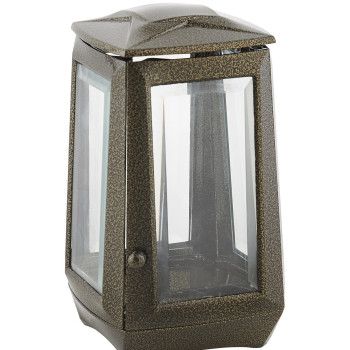 Square lamp gold - black