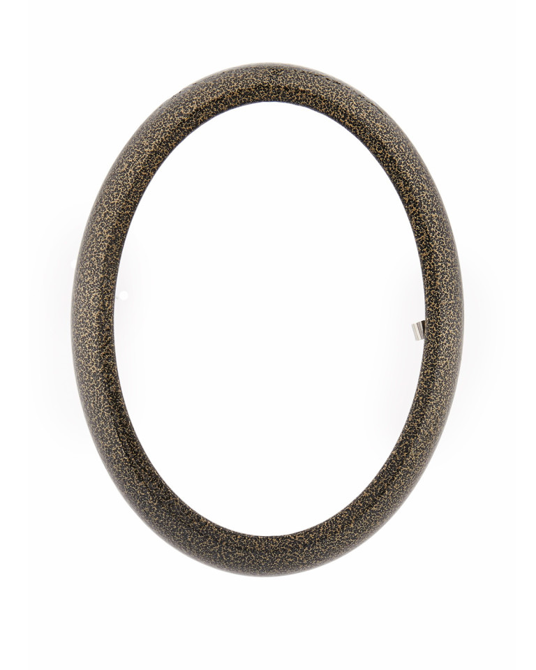 Frame 13 x 18 cm oval gold - black
