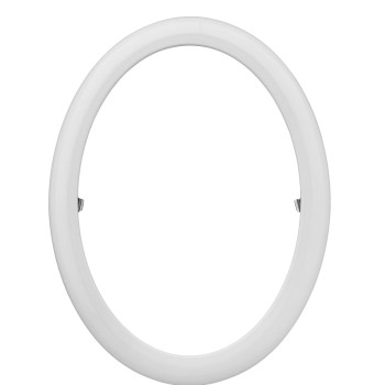 Frame 13 x 18 cm oval white