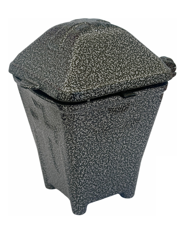 Silver - black incense holder