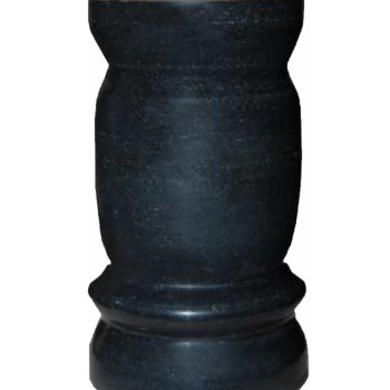 Shanxi Black granite vase, Solid Design