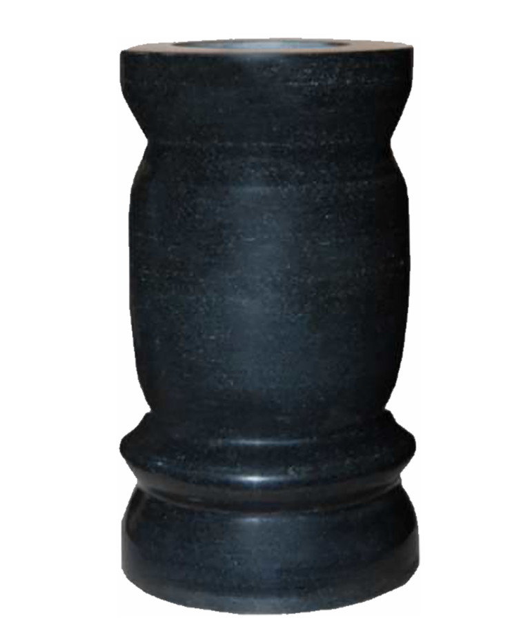 Shanxi Black granite vase, Solid Design