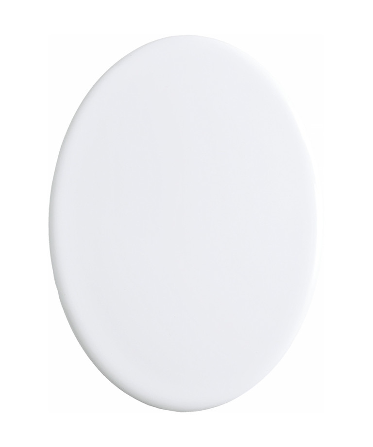 Porcelain tile oval shaped White Color with deco