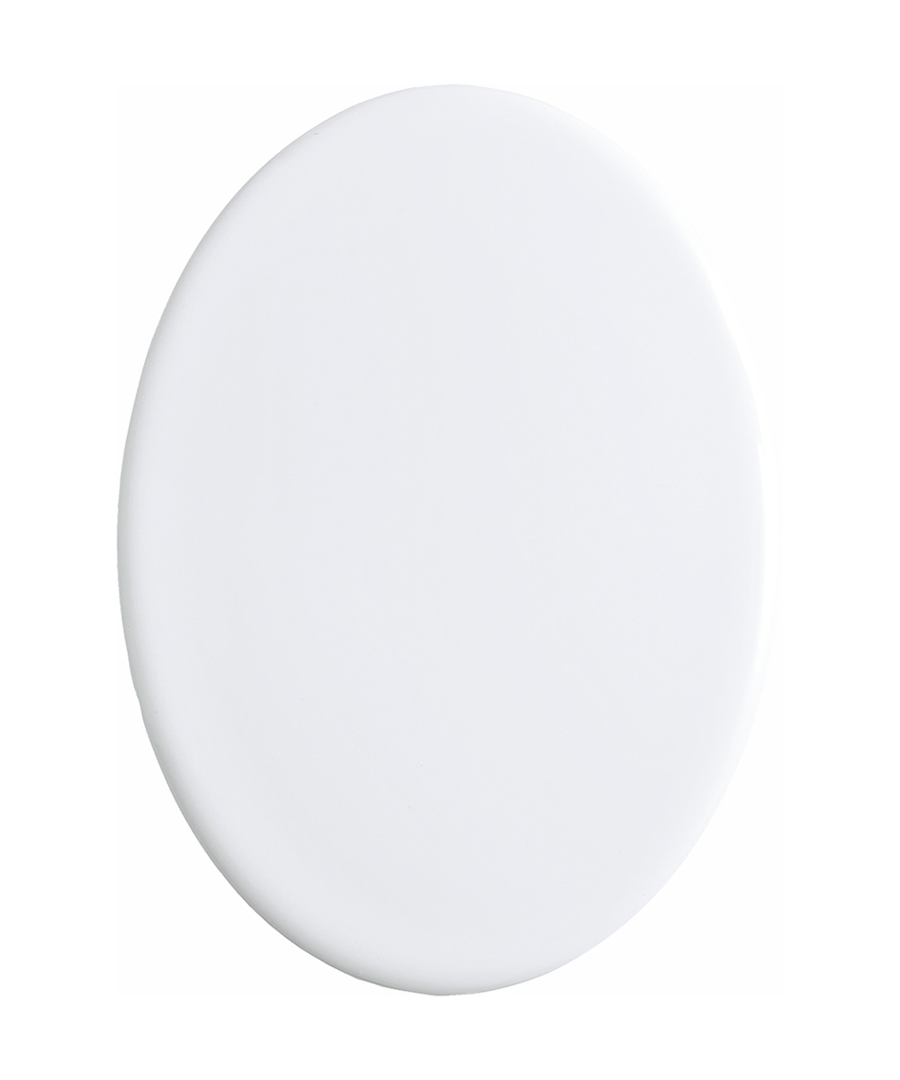 Porcelain tile oval shaped White Color with deco