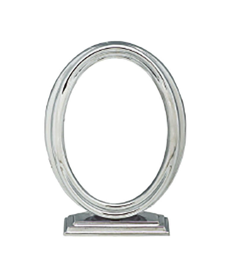 INOX frame with support for oval porcelain tile 8