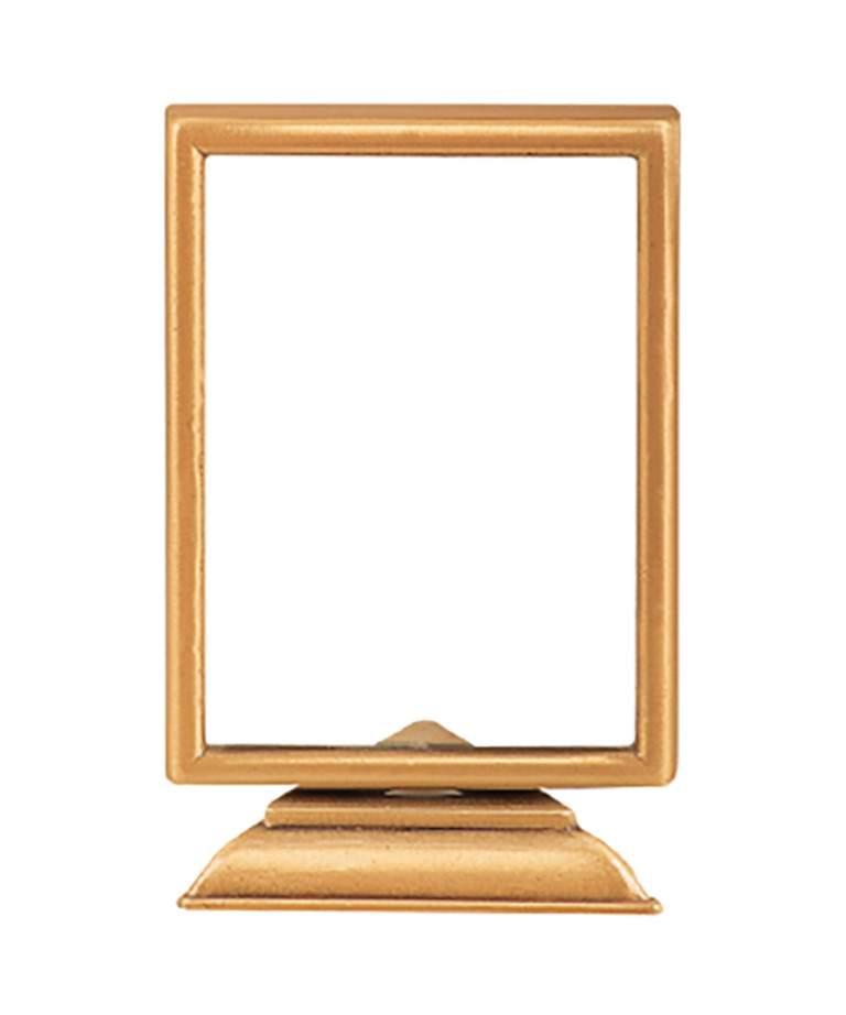 Brass frame with support for rectangular porcelain tile Vertical 2