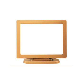Brass frame with support for rectangular porcelain tile (horizontal) 2