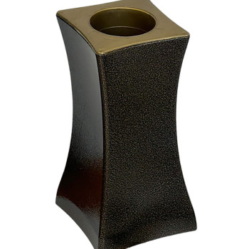Aluminum vase gold - black